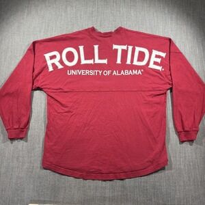 Alabama Crimson Tide Shirt Womens Large NCAA Football Spirit Jersey Roll Tide
